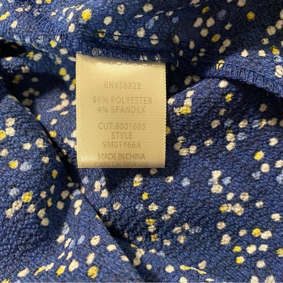 Max Studio Speckled V-Neck Blue Ruffle Maxi Dress - Picture 11 of 16